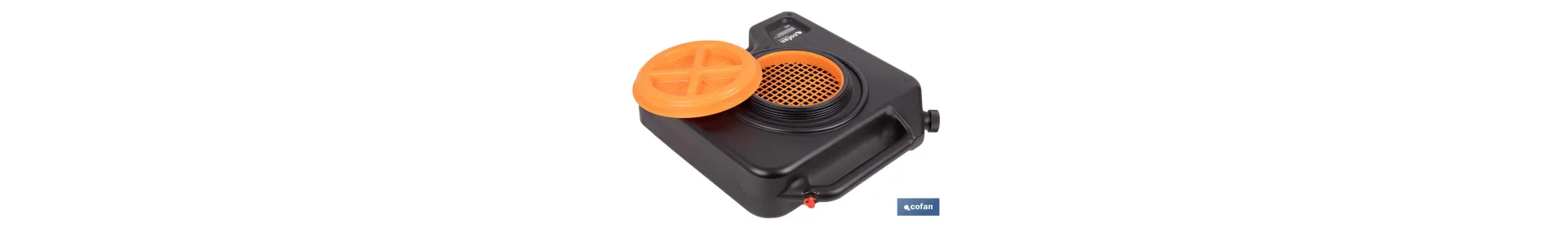 Recogedor de aceite usado | Capacidad: 14 litros | Material: HDPE | Bidón con tapa y filtro