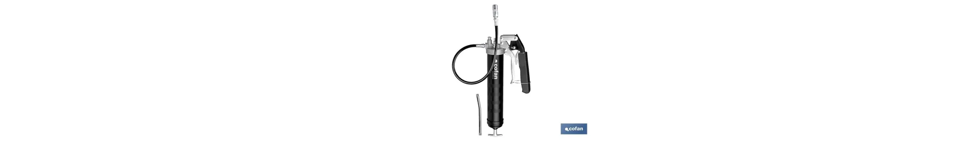 Bomba de engrase dual tipo pistola y palanca | Hasta 7000 PSI | Compatible con cartuchos de grasa de 400 g o carga a granel