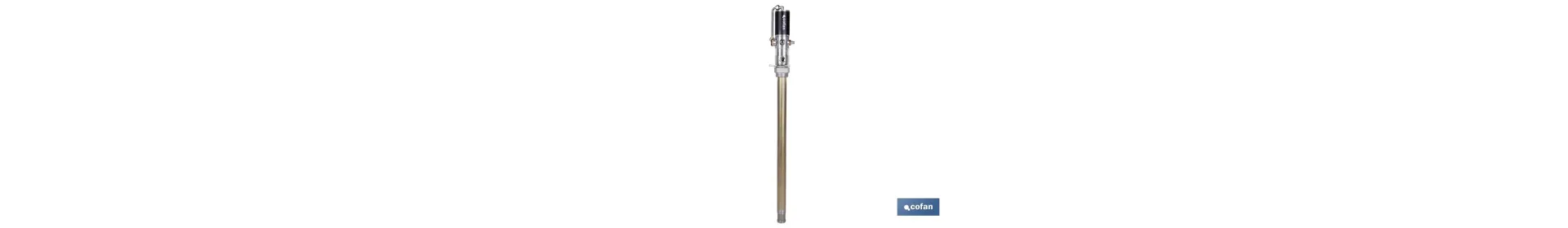 Bomba neumática lubricante | Relación 3:1 | Caudal: 14 LPM | Presión máxima: 10 bares | Disponible para bidones de 60 o 205 lit