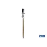 Bomba neumática lubricante | Relación 3:1 | Caudal: 14 LPM | Presión máxima: 10 bares | Disponible para bidones de 60 o 205 lit