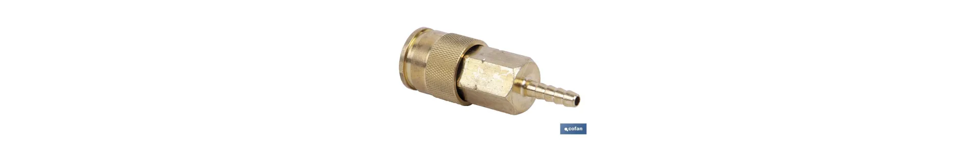 Enchufe rápido espiga tubo Ø13mm de Gran caudal