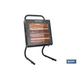 Calefactor de onda corta por infrarrojos | Potencia: 1500/3000 W | Protección IPX4 | Alta eficiencia para entornos de hasta 40 