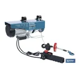 Polipasto eléctrico con parada de emergencia | Altura de elevación: 10/20 m | Protección IP54 | Incluye mando | Disponible en d