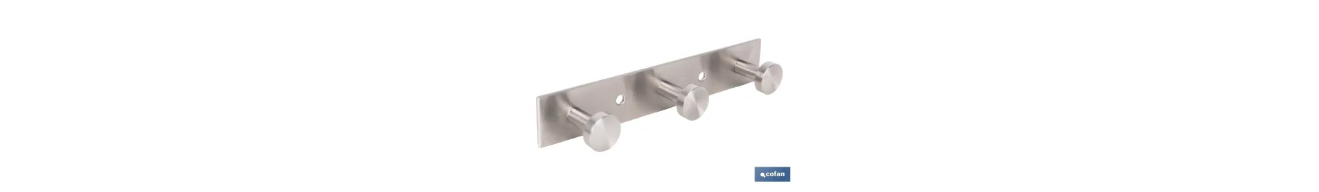 Perchero de pared | Material: acero inoxidable 304 | Acabado: satinado | Disponible con diferentes colgadores