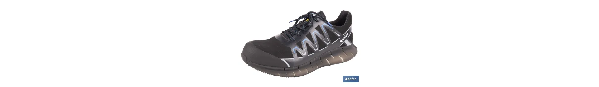 Zapato de seguridad deportivo S2 Wings Bolt | Sin metal | Puntera de composite | Suela antideslizante | Disponible desde la tal