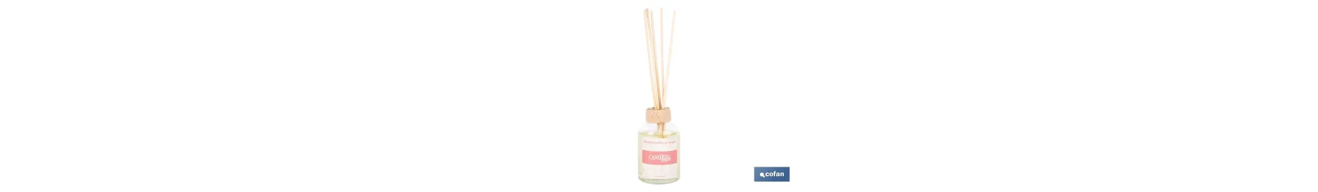 Ambientador de varillas | Aroma a fresas y nata | Difusor con varillas de ratán