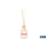 Ambientador de varillas | Aroma a fresas y nata | Difusor con varillas de ratán