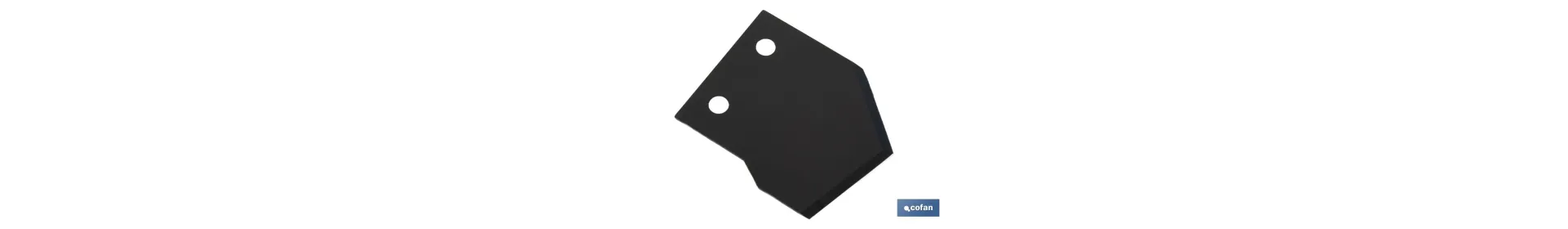 Recambio de cuchilla para tijeras cortamangueras | Material: acero inoxidable | Recubrimiento PTFE | Medidas: 43 x 380 x 1 mm