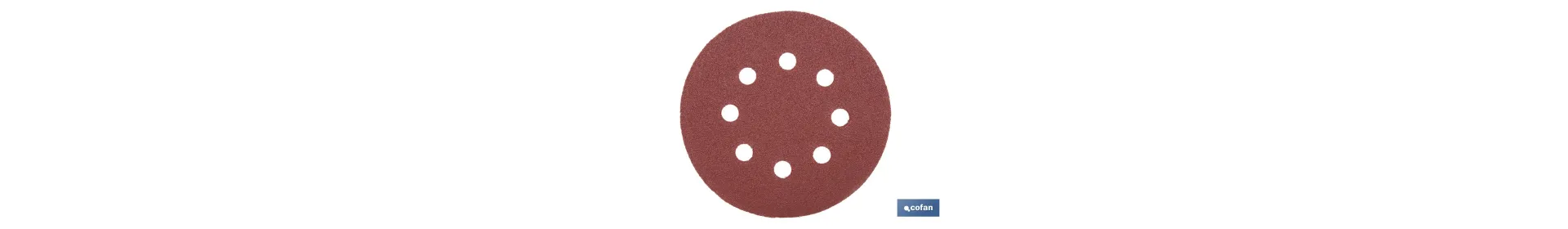 Discos de lija para lijadora Orbital | Pack de 5 hojas de lija redondas | Material: óxido de aluminio | Disponibles en diferent