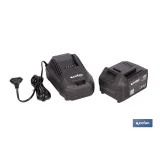 Pack de cargador 20 V 4.5 A + Batería 20 V 4.0 Ah Li-Ion | Compatible con sistema 1 for All | Protección contra sobrecarga y la