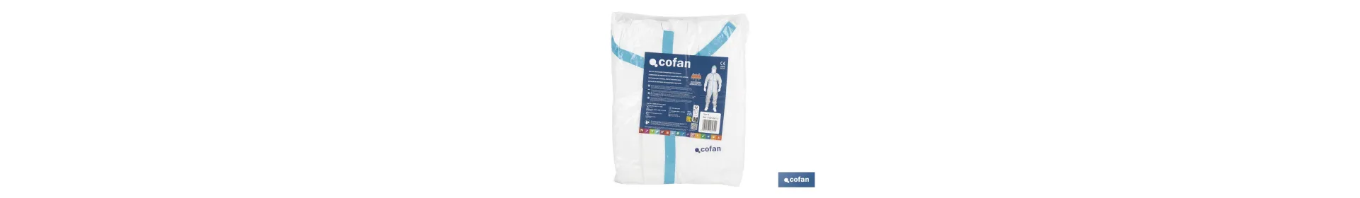 Buzo de protección fitosanitaria con capucha | Protección frente a pesticidas y químicos | Color: blanco | EN ISO 27065 Nivel C