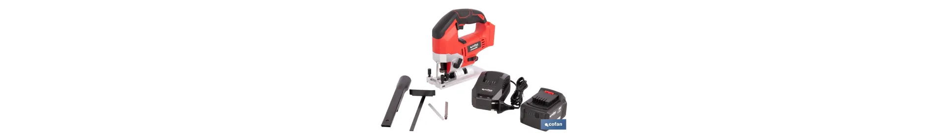 Sierra de calar a batería con motor brushless | Velocidad variable | Acción pendular | Disponible con y sin batería y cargador