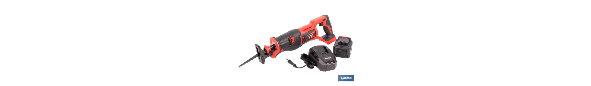 Sierra de sable a batería con motor brushless | Potencia: 20 V | Velocidad variable | Corte en madera y metal | Disponible con 