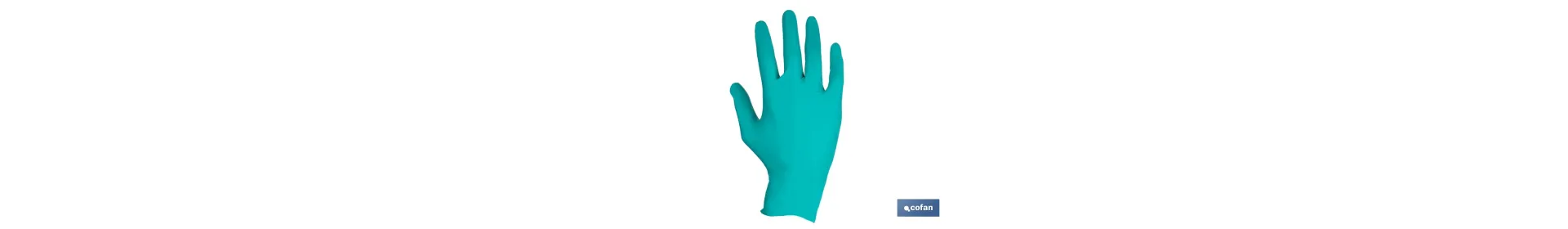 Caja de 100 guantes de nitrilo desechables de color verde, sin polvo, de alta resistencia y protección profesional | Disponible