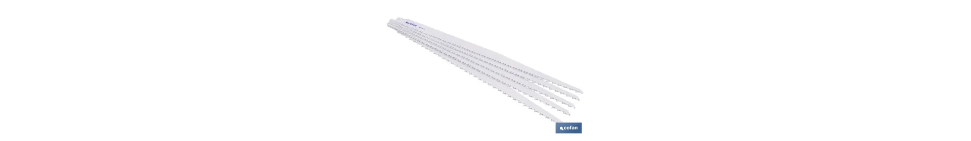 Hojas de sierra de sable universales HCS para madera seca, aglomerado y plásticos | Packs de 5 unidades | Disponibles en difere