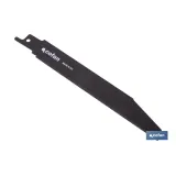 Hoja de sierra de sable para metal duro y acero inox. adecuada para metales duros de 2 a 4 mm de espesor | Uso profesional