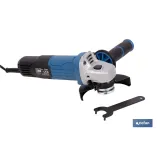 Amoladora angular eléctrica 750 W Ø115 mm 11000 rpm | Mango auxiliar con 2 posiciones y sistema antivibración | Ligera, potente