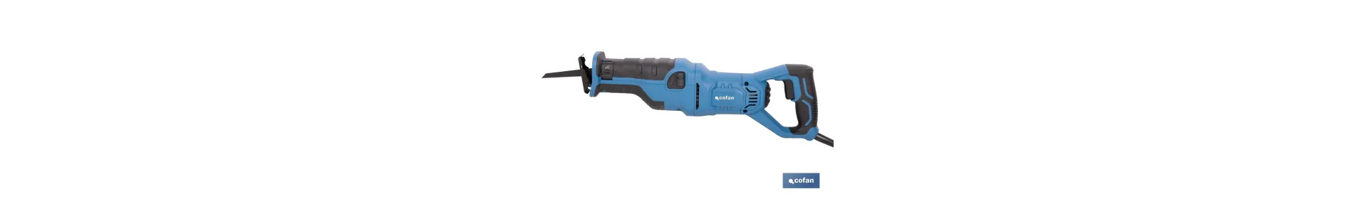 Sierra de sable eléctrica 1200 W 2800 rpm, acción pendular 3 posiciones + corte recto | Control de velocidad variable, cambio d