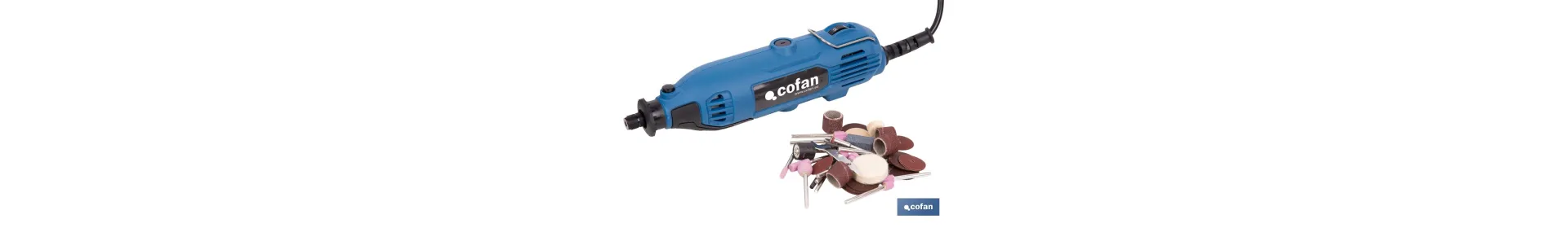 Multiherramienta rotativa 135 W 8000-33000 rpm, velocidad variable | Ideal para cortar, fresar, pulir y perforar | Incluye kit 