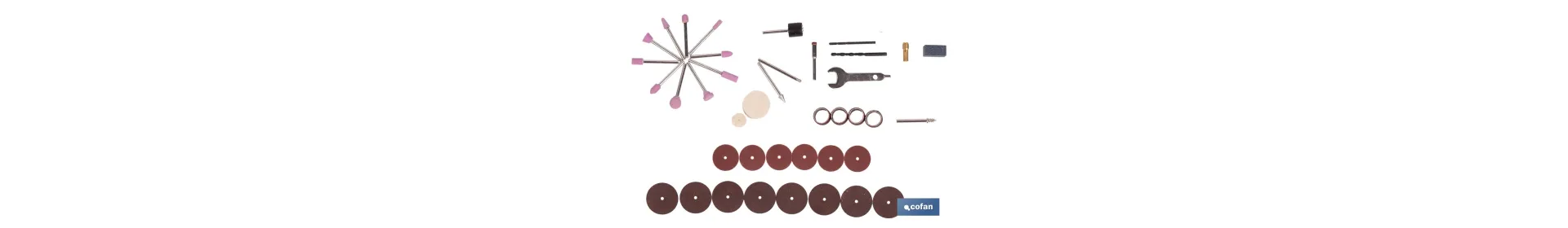 Kit de accesorios para multiherramienta rotativa | Incluye discos, fresas, brocas, lijas y accesorios de pulido | Compatible co