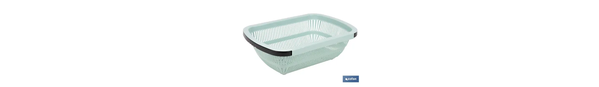 Escurridor rectangular extensible | Lava y escurre alimentos sobre el fregadero | Disponible en diferentes colores
