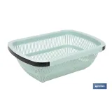 Escurridor rectangular extensible | Lava y escurre alimentos sobre el fregadero | Disponible en diferentes colores