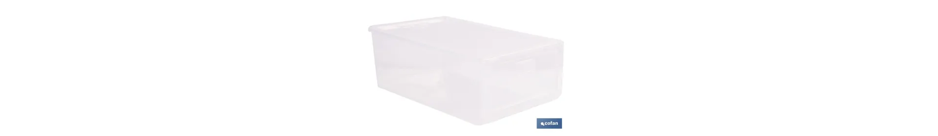 Zapatero apilable transparente | Organizador de zapatos | Medidas: 35,5 x 24,5 x 13,5 cm