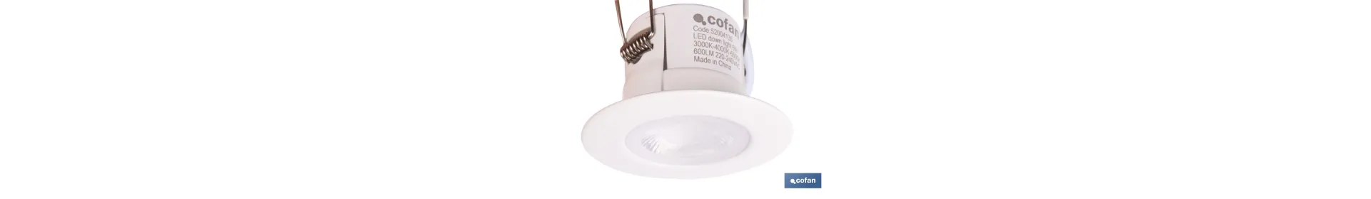 Downlight LED estanco 6 W 600 lúmenes | Con 3 CCT, ahorro de energía y larga duración | IP65 resistente al agua y polvo