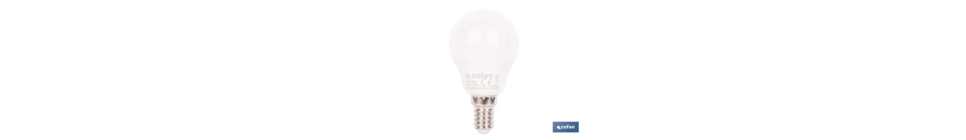 Bombillas LED esférica E14 con rosca fina. Con 6,5 W y 806 lúmenes | Ahorro de energía y larga duración 15.000 h de vida | Disp