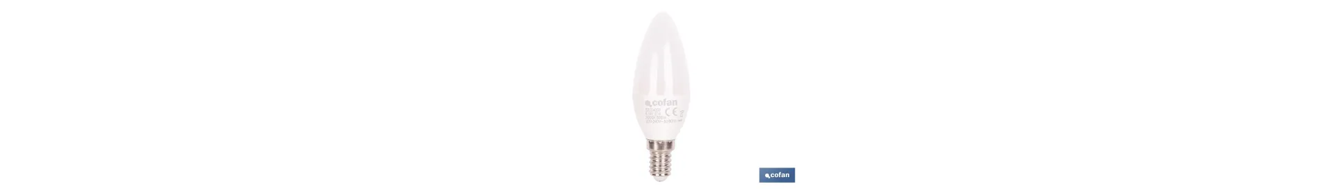 Bombillas LED vela con rosca fina E14, 6,5 W y 806 lúmenes | Ahorro de energía y larga duración 15.000 h de vida | Disponibles 