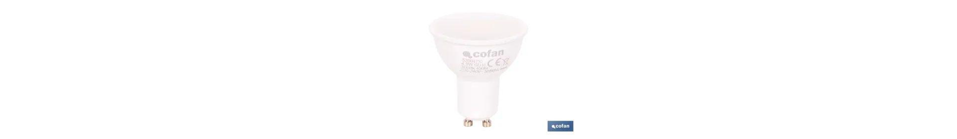 Bombillas LED GU10 de 4,9 W y 450 lúmenes | Ahorro de energía y larga duración 15.000 h de vida | Disponibles en 2 temperaturas