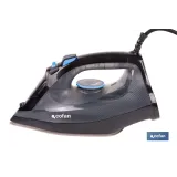 Plancha de vapor con suela de cerámica de doble capa | Potencia de 2400 W y depósito de 300 ml | Función vapor vertical y termo