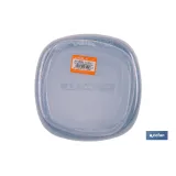 Set de 7 fiambreras cuadradas apilables con tapa hermética | Recipientes de 220 ml a 3600 ml | Aptas para microondas y congelad