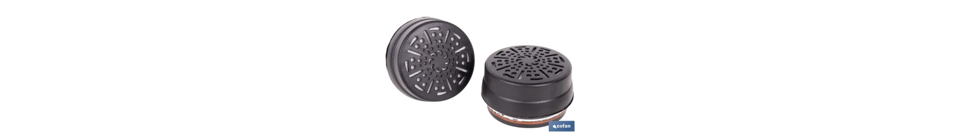 Set de 2 filtros A1P3 para máscara completa Cofan | Protección frente a gases, vapores y partículas P3