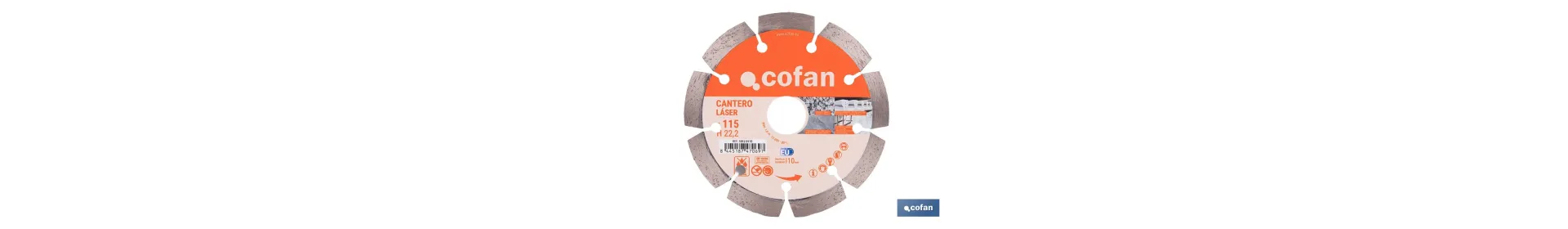 Disco de diamante cantero láser profesional | Adecuado para corte en seco en piedra, granito y hormigón | Disponible en diferen