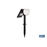 Pack de 4 apliques solares LED con sensor | Instalación en pared o suelo | Dos modos de iluminación | 3000 K, batería 3,7 V, 15
