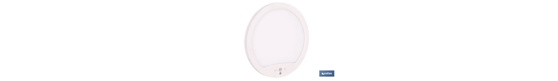 Downlight de superficie 18 W redondo | Sensor de presencia y crepuscular | Diámetro: 230 mm