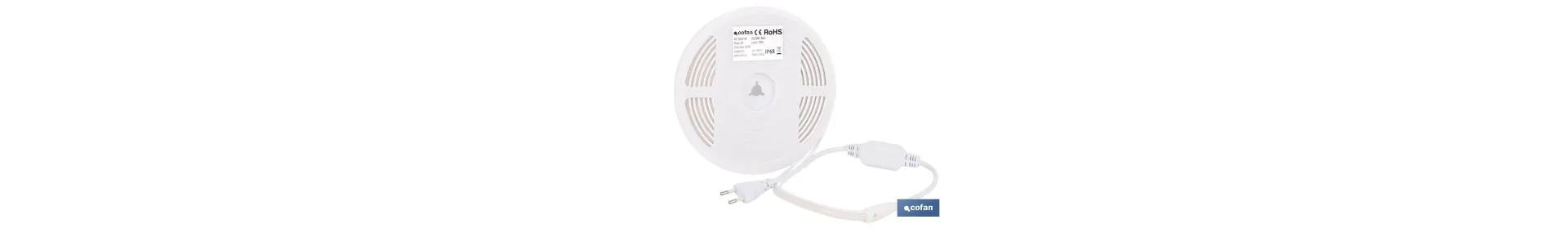 Tira de luz LED neón COB | Impermeable IP65, 8 W, 4000 K, 700 lúmenes | Longitud: 5 metros