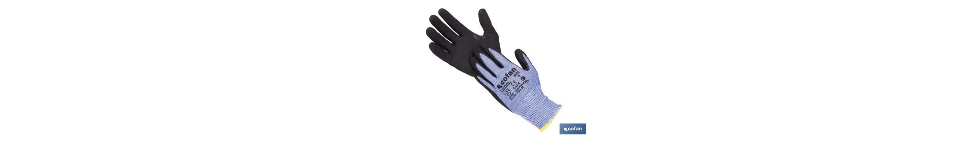 Guantes mecánicos anticorte impregnado en nitrilo Sandy Coating | Conforme con EN 388:2016 | Disponible desde la talla 6 hasta 