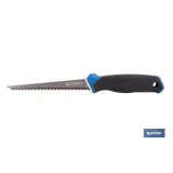 Serrucho para pladur y escayola con hoja de acero SK5 | Mango ergonómico y punta afilada | Corte preciso y rápido en yeso, cart