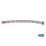 Conexión flexible con rosca macho-hembra | Conexión M1/2 x H1/2 DN13 G1/2 |  Manguera flexible de acero inoxidable | Disponible