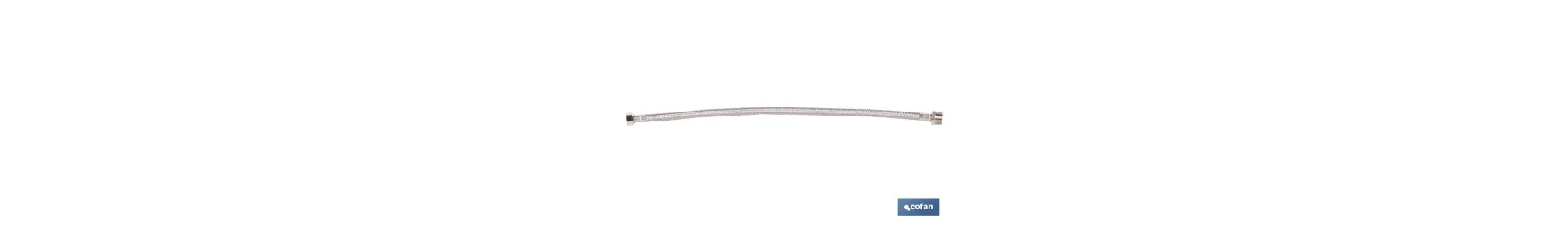 Conexión flexible para sanitarios | Manguera flexible de acero inoxidable | Longitud: 50 cm | Disponible en diferentes conexion