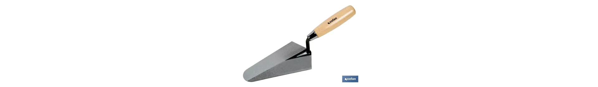 Paleta forjada modelo Madrid | Varias medidas de longitud | Para la construcción | Mango de madera