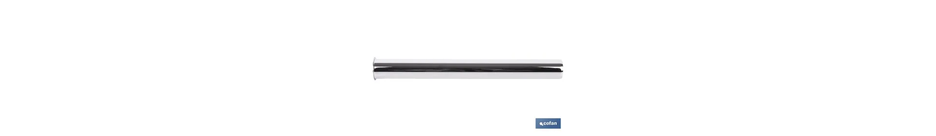 Tubo para sifón botella Ø32 x 300 mm | Tubo de extensión de latón | Disponible en acabado cromado y latón