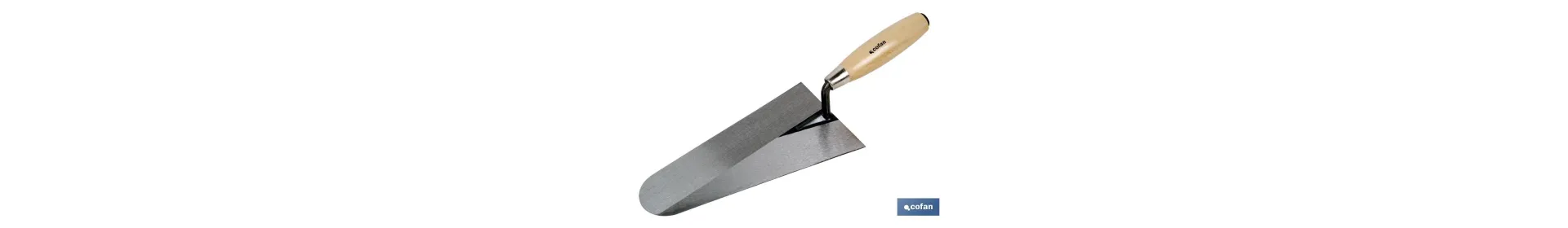 Paleta forjada modelo Portugal | Varias medidas de longitud | Para la construcción | Mango de madera