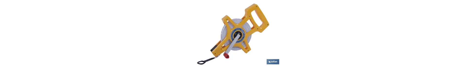 Cinta métrica fibra de vidrio con mango