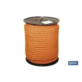 Cuerda Trenzada Helicoidal Amarillo/Rojo (100% Polipropileno)