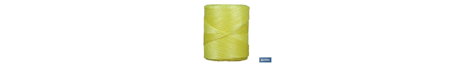 Hilo de Rafia Sintética Amarillo