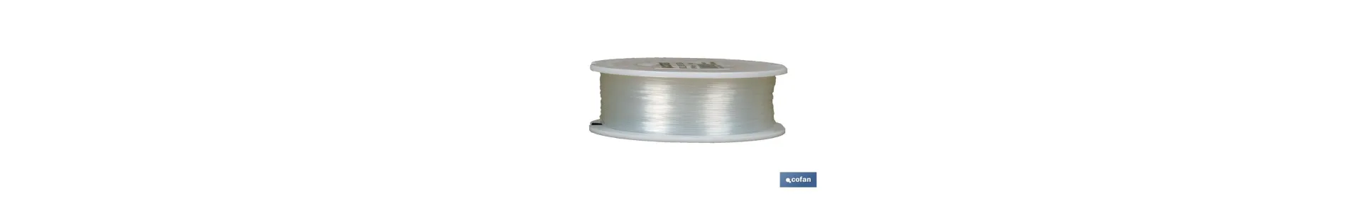 Hilo de Sedal Monofilamento de Nylon 100% Blanco