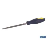 Lima triangular delgada | Modelo extrafina | Dos medidas disponibles | Mango intercambiable y ergonómico